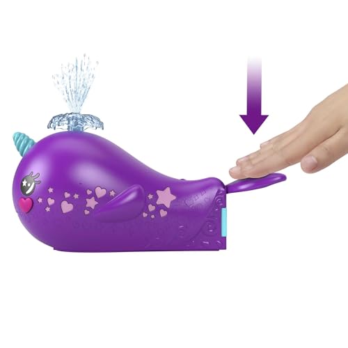 Polly Pocket Sparkle Cove Adventure Narwalabenteurer Boot - 2 Puppen, 3 auflösbare Perlen, 13 Zubehörteile, 2 Etagen, 6 Spielbereiche… – Ansicht 3