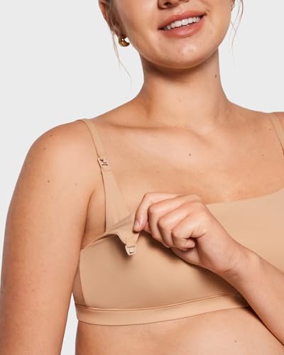 INLYRIC Women's Inbarely Soft Nursing Bras Unlined Bralettes Maternity Bra for Breastfeeding Unpadded Comfy Sleep Seamless4