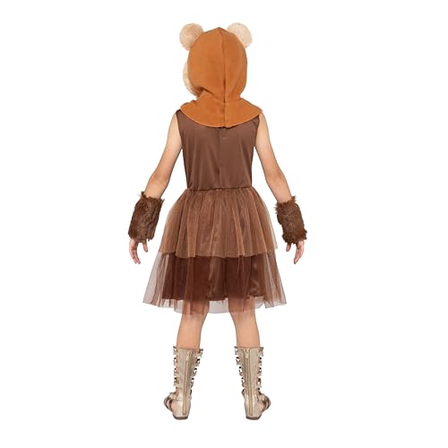 Star Wars Ewok Official Youth Halloween Dress - Premium Quality Printed Dress with Detachable Hood and Sleeve Cuffs (S) - image 4