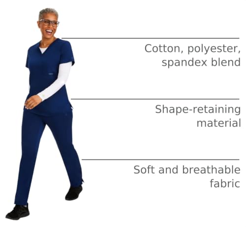 Image of Healing Hands Underscrub Long Sleeve Women Knits Scrub Tops | Soft Cotton Blend Knit, Breathable Stretch Comfort, Machine Wash, Easy Care Fabric, Ideal For Layering Under Scrubs