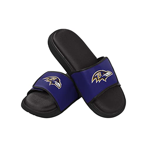 Image of FOCO mens NFL Team Logo Sport Shower Foam Slide Flip Flop Sandals