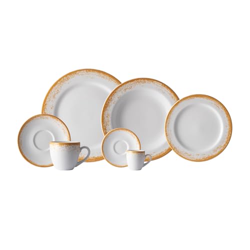 Serviço de Jantar, Chá e Café 42 Peças em Porcelana, Decoração Né...