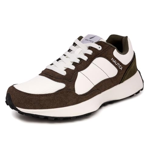 Nautica Men's Casual Sneakers with Cushioned Sole – Stylish Walking Shoes for Everyday Comfort