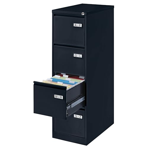 LIGHT - Armadio per cancelleria sospesa Formato DIN A4 4 cassetti HR in Metallo 355 62.2 x 41.3 x 132.1 cm argento