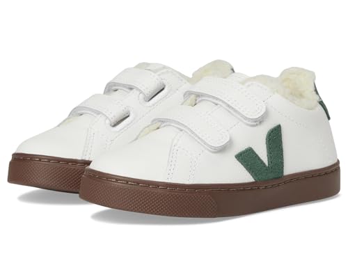 VEJA Kids Small Esplar (Toddler) Sneaker, White Cyprus Bark, 9.5 US Unisex