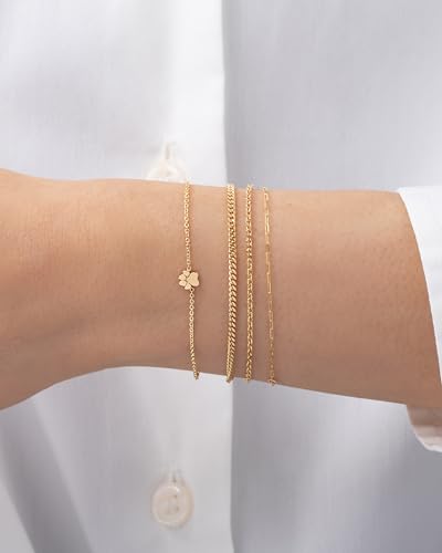 14K Gold Tiny Paw Bracelet, 5mm2