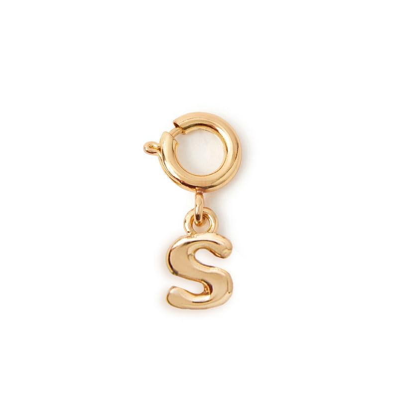 accessorize London Women Bubble Initial (S) Gold Pendant Jewellery Charm-picture-47