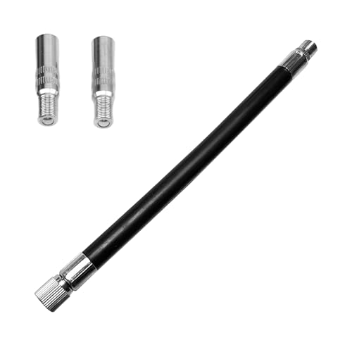 tiyiyok Extensión de Tapa, Adaptador Valvula Bicicleta, Adecuado para Scooters Eléctricos, Automóviles, Extensión de Válvula con 2 Extensiones de Válvula