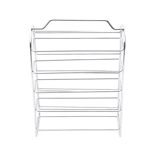 Suporte para 50 Cápsulas de Café Nespresso de Ferro Cromado Lyor Prata 19.2x8.5x27.5Cm