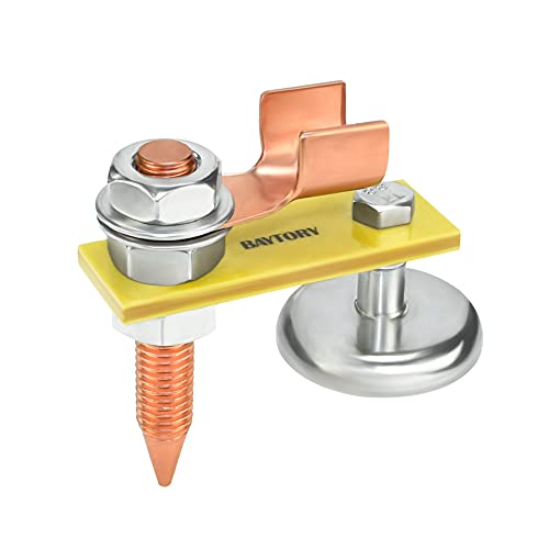 BAYTORY Upgrade Magnetic Welding Support Ground Clamp Tools, Welding Magnet Head Strong Magnetism Large Suction, Copper Tail Welding Accessories Stability Clamps - Image 3