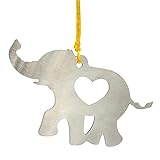 UPTTHOW Metal Elephant Gifts for Women with Heart, Memorial Gift for Loss of Loved Friends and Family with Special Message to Encourage Others