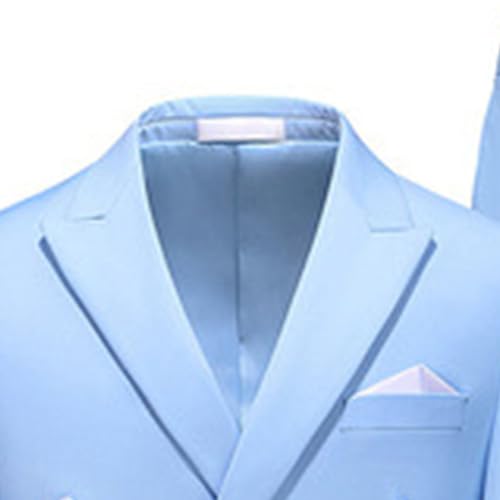 Men's Casual Business 2 Piece Suit Sets Slim Fit Double Breasted Blazer Jacket Pants Set Wedding Prom Tuxedo Suits2
