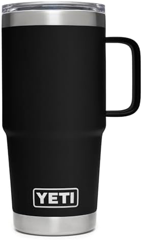 YETI Rambler 20 oz Travel Mug, Stainless Steel, Vacuum Insulated ...