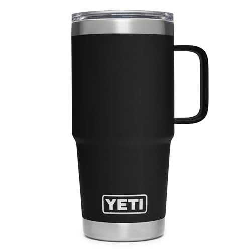YETI Rambler 20 oz Travel Mug, Stainless Steel...
