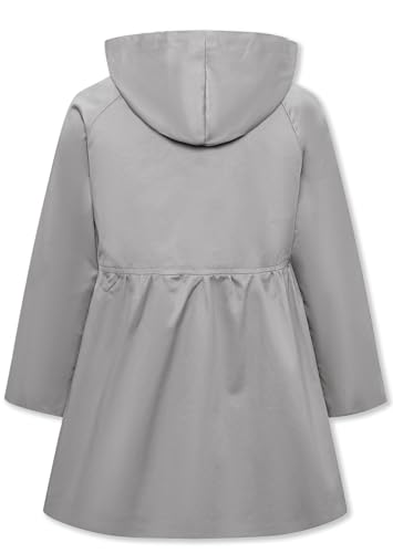 Image of Betusline Girl's Single Breasted Trench Coat Hooded Dress Coat Outerwear, 2-14 Years