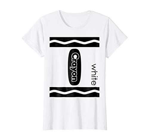White Crayon Halloween Couple Friend Group Costume T-shirt