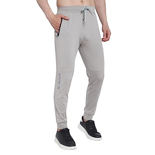 Image of John Ally Jogger Trackpant for Men with Two Zipper Pockets and Premium Fabric. Sweat Wicking, Stretchable for Gym, Yoga, Training, Sports, Running and Casual wear.