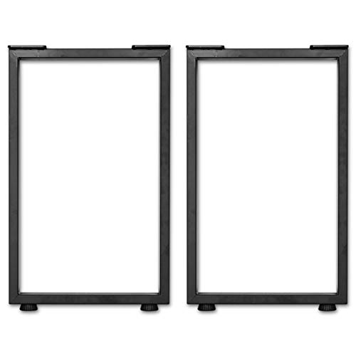 ottostyle.jp テーブル用 アイアンレッグ 2本セット 【口型】 高さ69cm テーブル脚 DIY 脚 アジャスター付属 高さ調整 ダイニング デスク パーツ