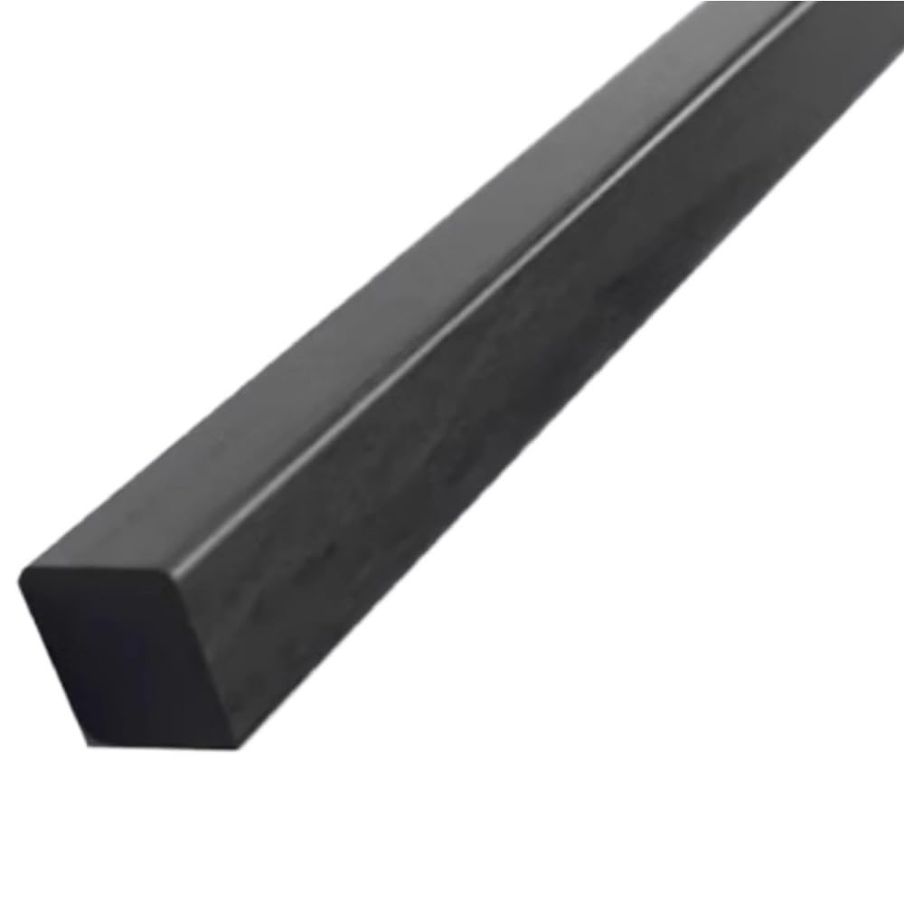 Asta di rinforzo quadrata solida in fibra di carbonio da 4 pezzi, asta di rinforzo lunga 500 mm, barra quadrata nera in fibra di carbonio 2 × 2 mm 3 × 3 mm 4 × 4 mm 5 × 5 mm(6x6x500mm)