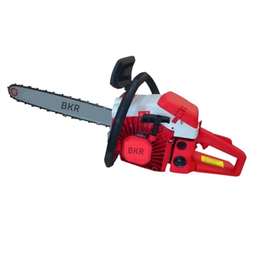 Image of BKR 3.2 HP, 2 Stroke- 58 CC with 7500 RPM Petrol Chainsaw 18 Inch Heavy-Duty Bar | Powerful Wood Cutter Machine MT-CS-5800 | Anti-Vibration Design | Recoil Start