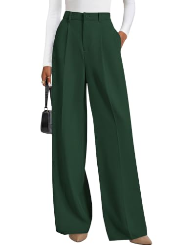 Image of PRETTYGARDEN Women's Flowy Wide Leg Dress Pants