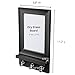 Command Dry Erase Message Center, Slate, 1-Message Center with Key Hooks, 8-Medium Strips, Great for dorm decor