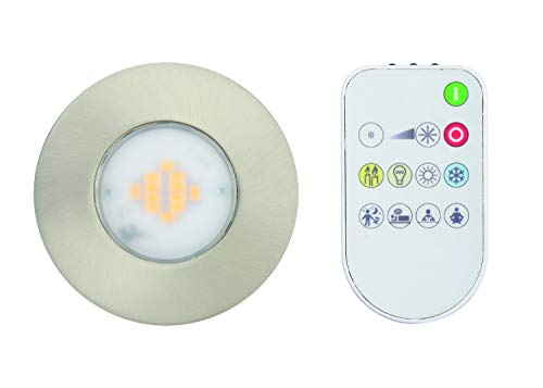 Jedi 563041164 Spot Encastrable Performa 1L Alu, Métal, Intégré, 7.5 W, Argent