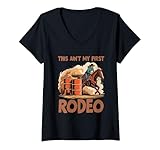 Photo Gallery donna cowgirl barrel racer, rodeo barrel racer maglietta con collo a v Photo Gallery donna cowgirl barrel racer, rodeo barrel racer maglietta con collo a v