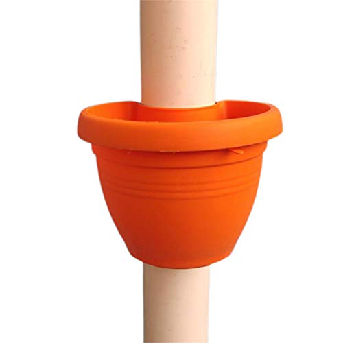 Qiekenao Maceta de jardín Downpop, tubo de drenaje, maceta de jardinería, hermosa y duradera para colgar maceta, tubo de drenaje, soporte para macetas Cover