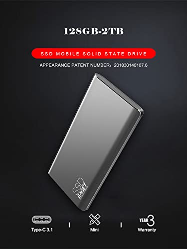 Schlanke Externe SSD Portable Solid State Drive USB 3.0 500M/S Externe Festplatte Für Windows 10, 8, 7, Vista, XP/Mac OS… – Bild 6