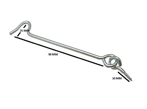 Securit Torhaken & Ösen – 2 Stück, Verzinkt, 100 Mm Für Tore & Ställe