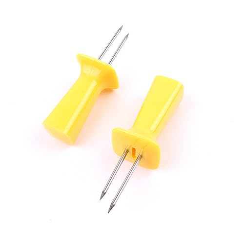 ORFOFE 8pezzi Forchette Acciaio Inossidabile Per Grigliare e Servire Mais Sticks Per Barbecue Utensile Da Campeggio e Nic Colore Casual