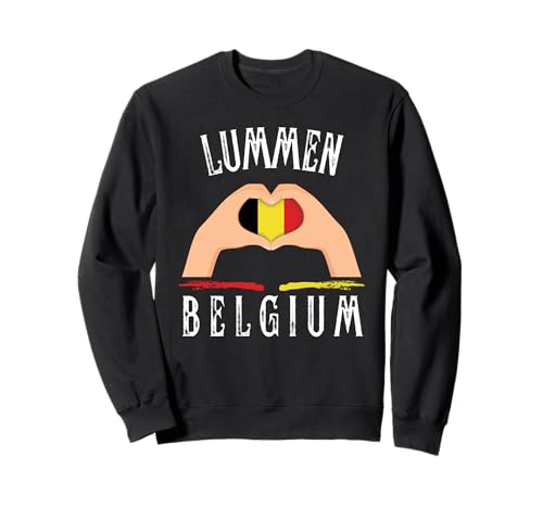 Belgium Flag Heart Lummen City Sudadera