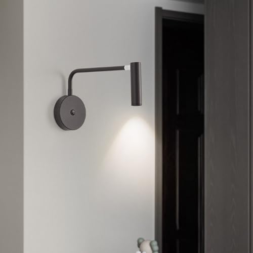 Lámpara de pared con interruptor rotación luz de pared de aluminio 7