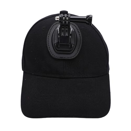 GOWENIC Chapeau Léger pour Caméra d'action, pour Le Tournage Mains Libres, Activités de Plein Air, Casquette de Baseball avec Support Stable pour Caméra...