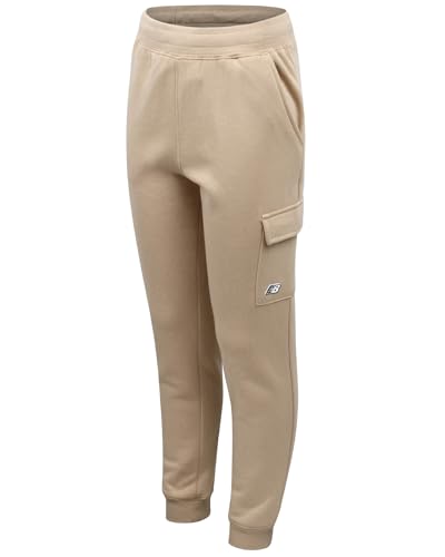 New Balance Boys Sweatpants - Performance Fleece Cargo Joggers for Boys - Athletic Cargo Pants for Running Gym Workout (8-20)
