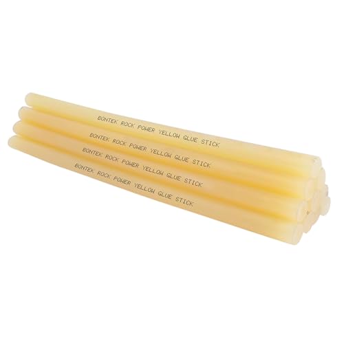 Image of Yellow Rock Power Hot Melt Glue Sticks 20Pcs Pack 220mm x 11mm | Extra Strong Adhesive for DIY Wood Repairing, Fixing, Crafting & Professional Projects, Furniture, Fabric & Home Repair Use