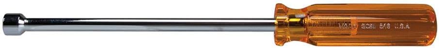 Klein Tools S818M 1/4-Inch Magnetic Nut Driver, Made in USA, Super Long Driver with 18-Inch Hollow Shaft and Comfordome Handle