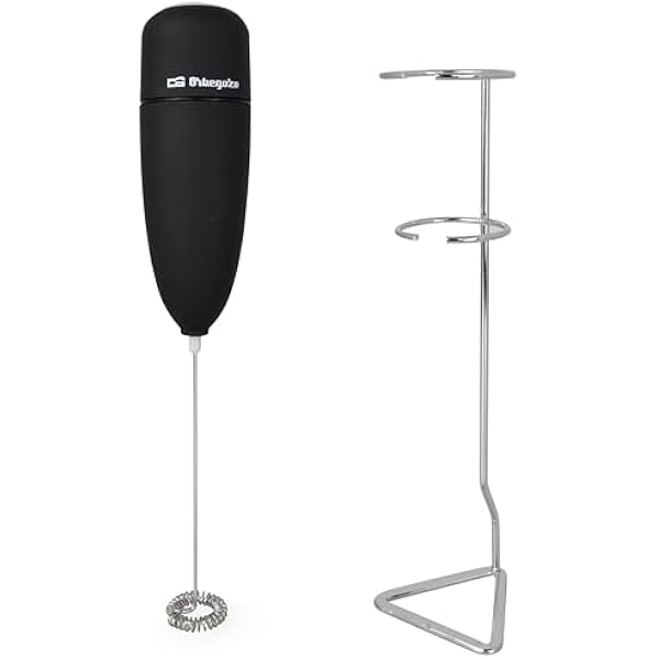 Orbegozo MN 3800 spieniacz do mleka, obudowa z funkcją Soft Touch, z uchwytem, zasilany bateriami, nadaje się do sosów, shake'ów i białek, czarny
