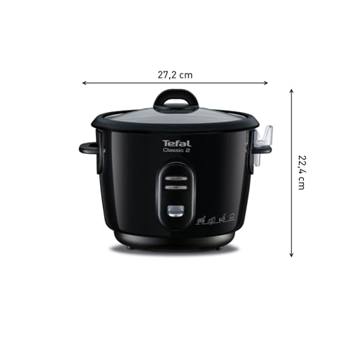 Tefal Classic 2 Cuiseur à riz automatique, Capacité 3 L, 900 g de riz, Cuiseur vapeur, Cuve antiadhésive, Maintien au chaud, Cuisson sans surveillance RK102811