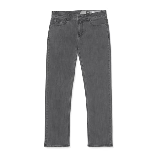 Image of Volcom Men's Solver Stretch Denim Jeans-Modern Fit Pant