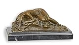 Style : style antique aubaho Sculpture en bronze femme endormie nue érotique réplique rétro design décoration