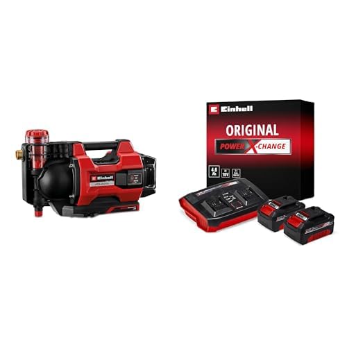 Bomba de jardín automática Einhell de 3000 l/h con luz LED de estado y Twincharger