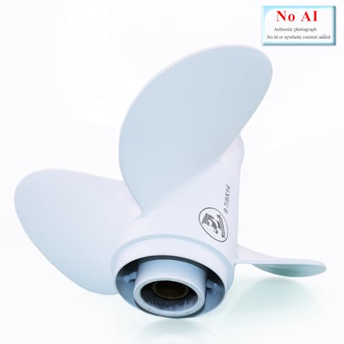 Image of CAPTAIN 9 7 /8X14-F OEM Grade Aluminum Boat Propeller fit Yamaha F25 /20HP /25hp /30hp Outboard Motos, 10 Spline Tooth, Rh