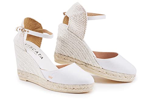Image of VISCATA Satuna Women's Sandals Espadrille Canvas Buckle Wedges