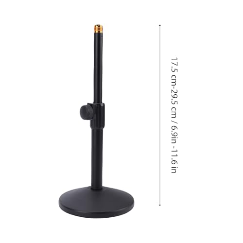Support de microphone de table en métal lourd stable pour podcast