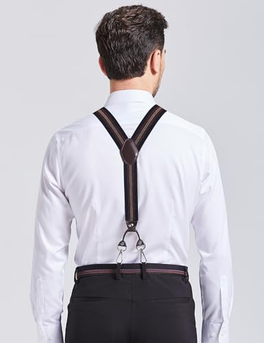 Image of Men's Suspenders with Swivel Hooks and Adjustable Braces, Suitable for Heavy Duty, Big and Tall