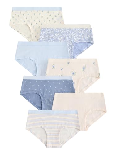 Slips en coton de qualité supérieure pour fille en lot de 7