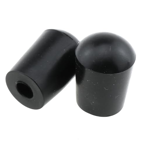 MEETOOT 2PCS 6mm Inner Diameter Black Rubber Non Slip Pad Cello Endpin Plug Cello Endpin Tip Suitable for Cello and Double Bass