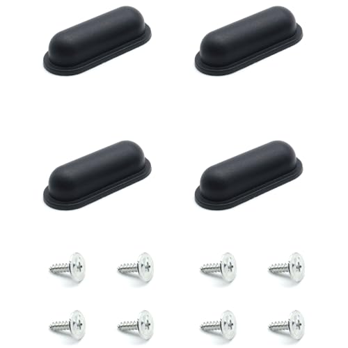 Patins de rechange plastique noir vis 30 mm pour réparer pied de table instable